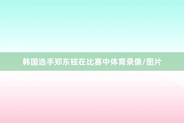韩国选手郑东铉在比赛中体育录像/图片