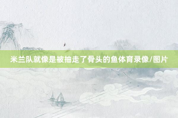 米兰队就像是被抽走了骨头的鱼体育录像/图片