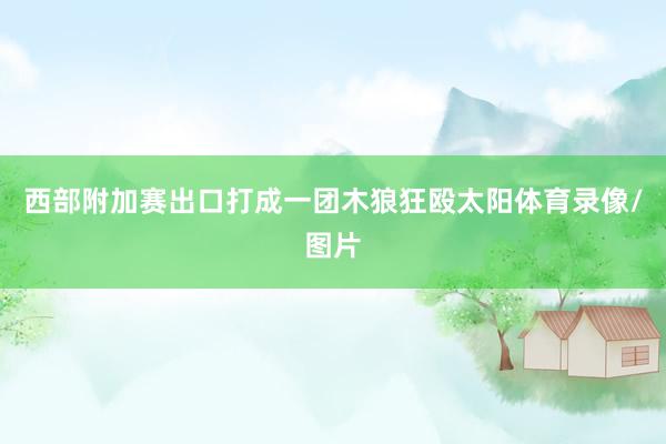 西部附加赛出口打成一团木狼狂殴太阳体育录像/图片