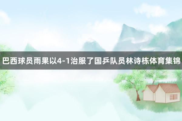 巴西球员雨果以4-1治服了国乒队员林诗栋体育集锦