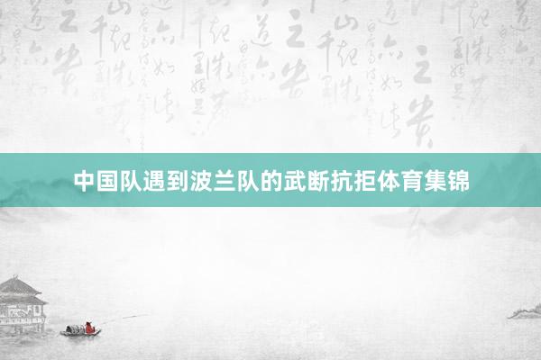 中国队遇到波兰队的武断抗拒体育集锦