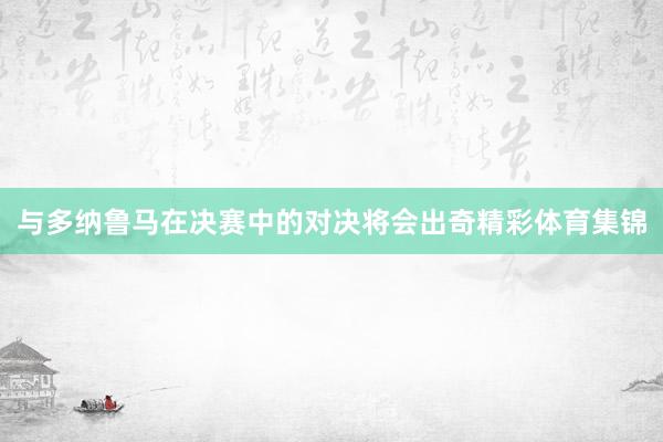 与多纳鲁马在决赛中的对决将会出奇精彩体育集锦