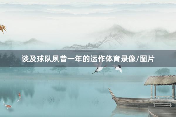 谈及球队夙昔一年的运作体育录像/图片