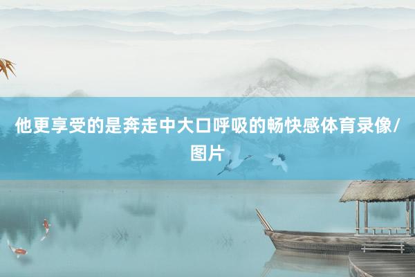 他更享受的是奔走中大口呼吸的畅快感体育录像/图片