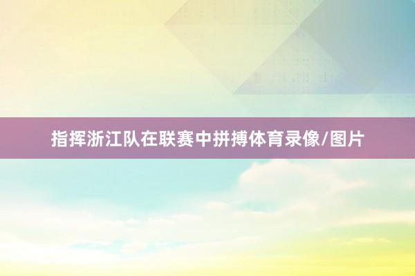 指挥浙江队在联赛中拼搏体育录像/图片