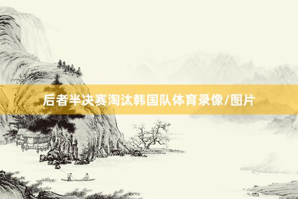 后者半决赛淘汰韩国队体育录像/图片