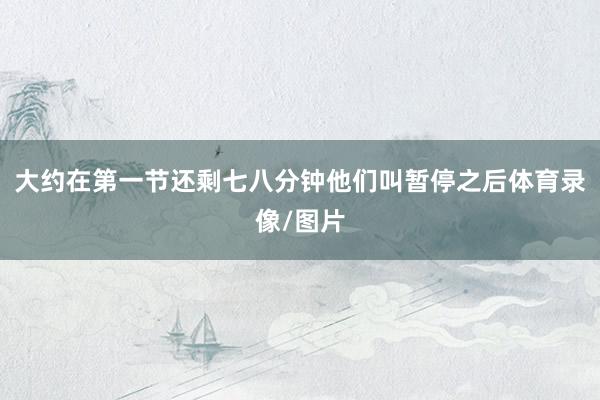 大约在第一节还剩七八分钟他们叫暂停之后体育录像/图片