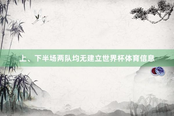 上、下半场两队均无建立世界杯体育信息