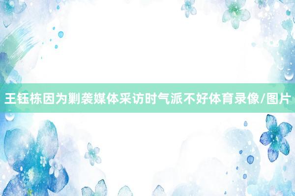 王钰栋因为剿袭媒体采访时气派不好体育录像/图片